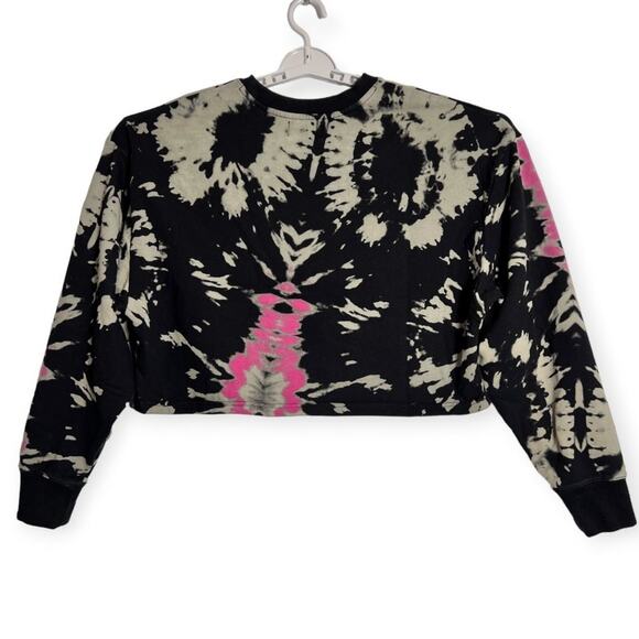 Noli Long Sleeve Tie Dye Crop Top SIZE M Multicolor Activewear Sweatshirt - Picture 4 of 11